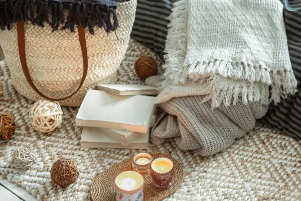 Combinação de Elementos Estilo Boho e Design Simples para um Ambiente Personalizado